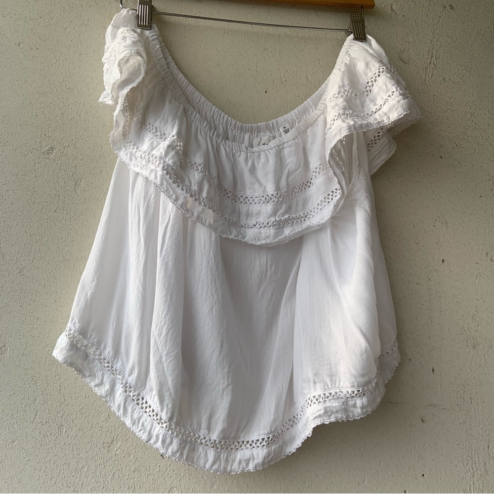 Wilfred White Ruffled Women's Top - Picture 5 of 10